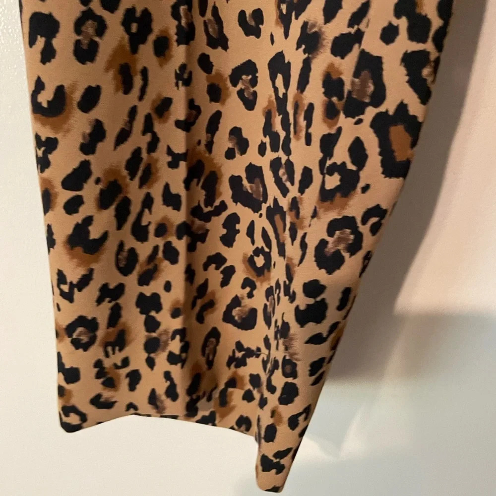 J Crew Jamie Pant Leopard Print Size 4 - Picture 4 of 13